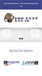 Mobile Screenshot of dogdaysrun.com